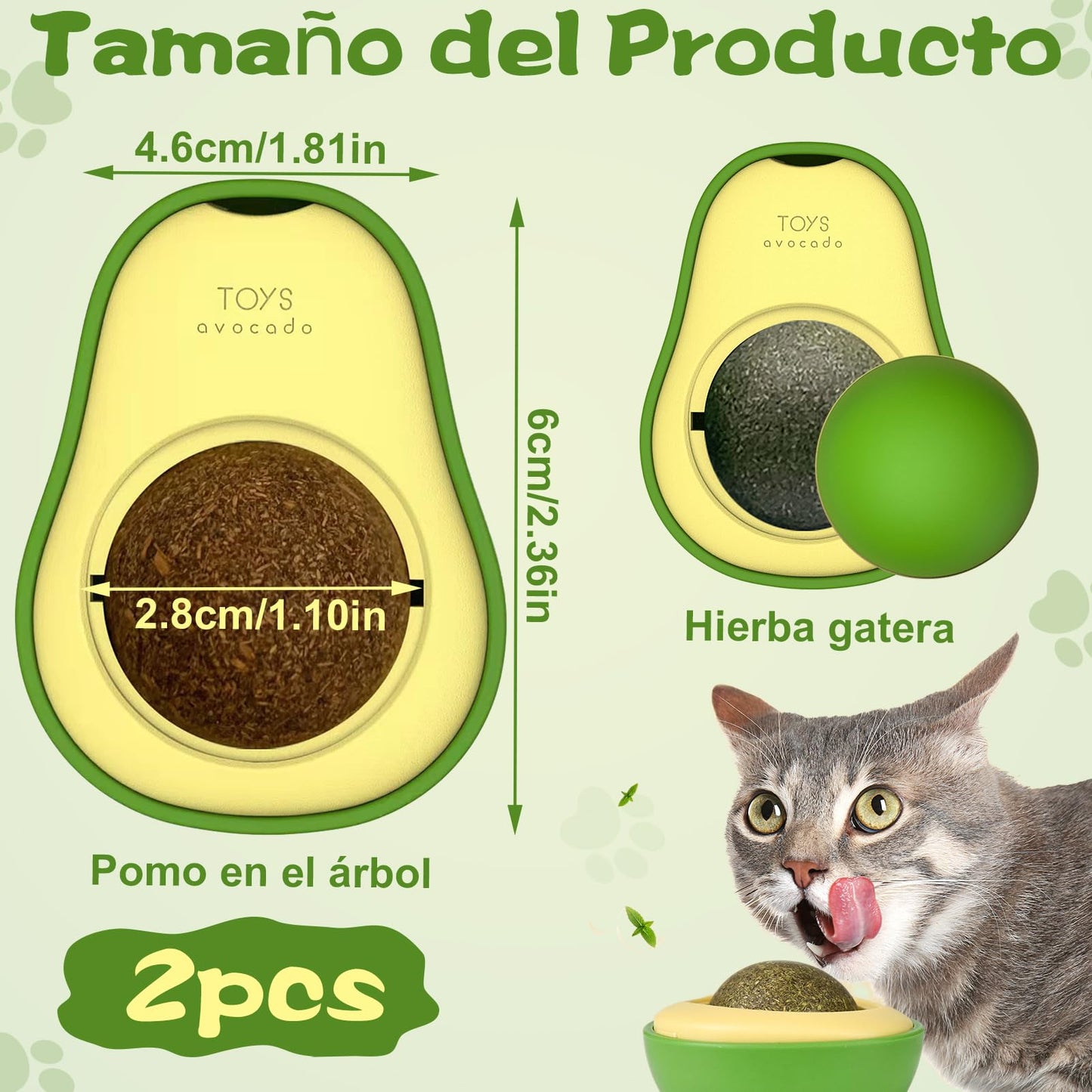 Catnip - Juguete bola hierva gatera interactivo ⚡