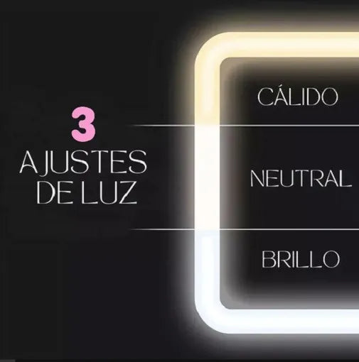 GlowKit - Cosmetiquera con espejo y luz led