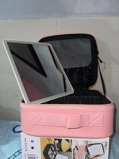 GlowKit - Cosmetiquera con espejo y luz led