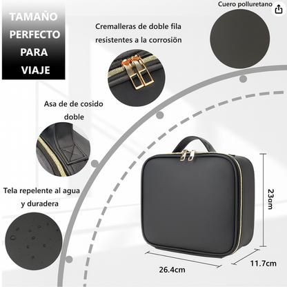GlowKit - Cosmetiquera con espejo y luz led
